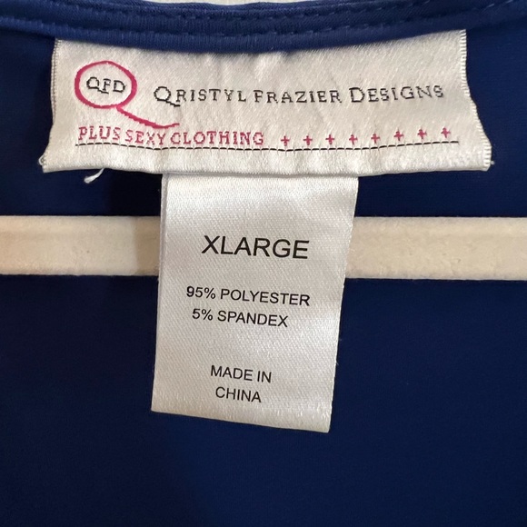 Dressbarn Blue Flowy Dress - Size XL - Picture 3 of 3